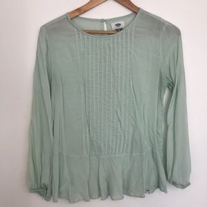Soft green blouse